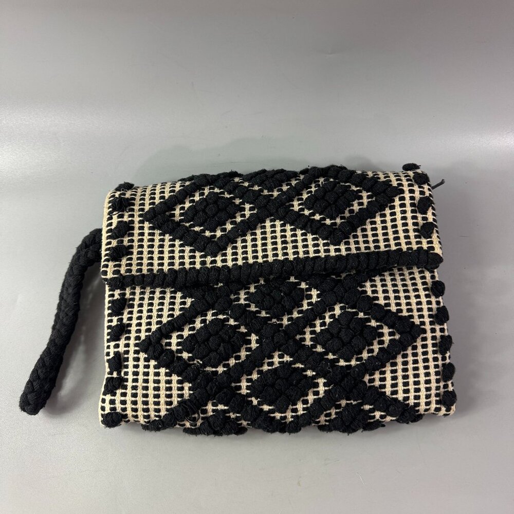 Elizabeth and James Woven Diamond Clutch